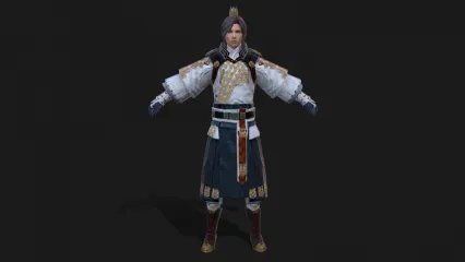 MJ 国风 古装 男 战士 战士 将军 剑士 将士3D模型