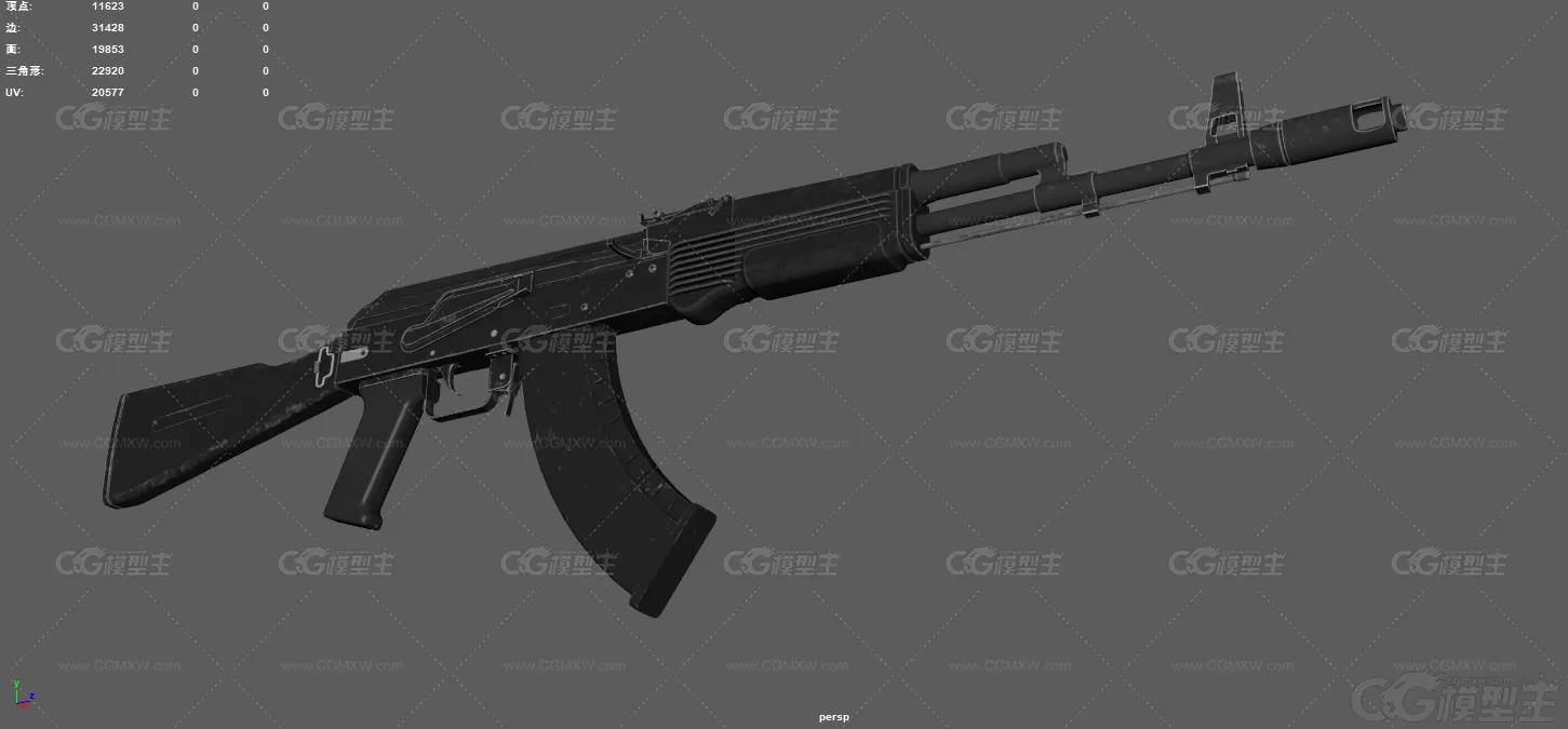 AK103自动步枪 突击步枪 游戏武器 枪械 武器 改进型AK-74 军用枪械 恐怖分子步枪 ...-6