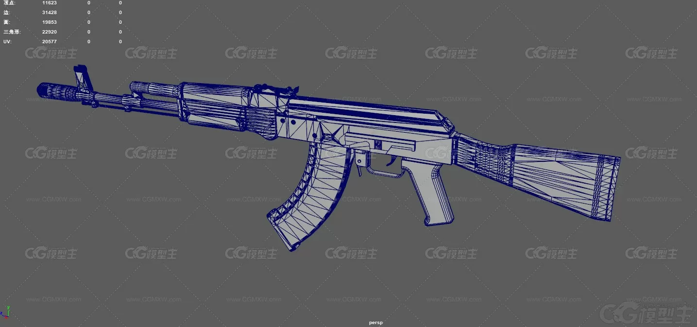 AK103自动步枪 突击步枪 游戏武器 枪械 武器 改进型AK-74 军用枪械 恐怖分子步枪 ...-8