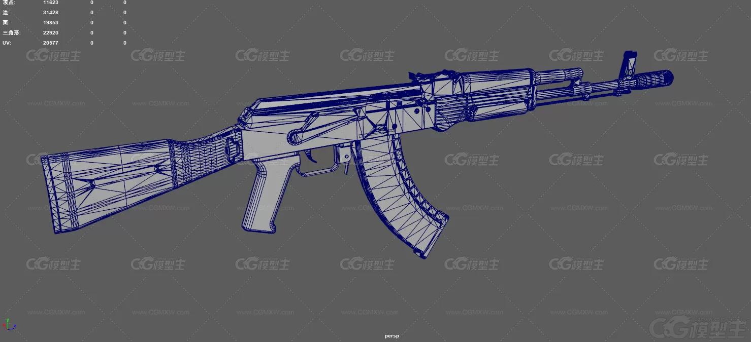 AK103自动步枪 突击步枪 游戏武器 枪械 武器 改进型AK-74 军用枪械 恐怖分子步枪 ...-10