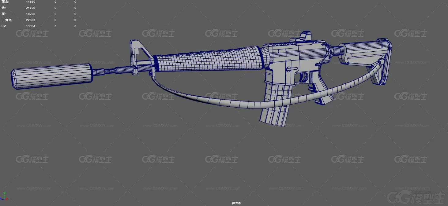 m16步枪 自动步枪 M4A1 小口径步枪 军事武器 枪械 M16半自动步枪 美式步枪 突击步枪-8