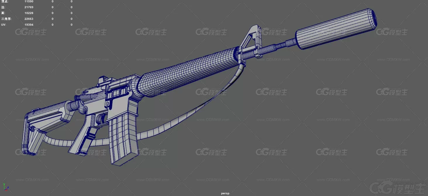 m16步枪 自动步枪 M4A1 小口径步枪 军事武器 枪械 M16半自动步枪 美式步枪 突击步枪-11