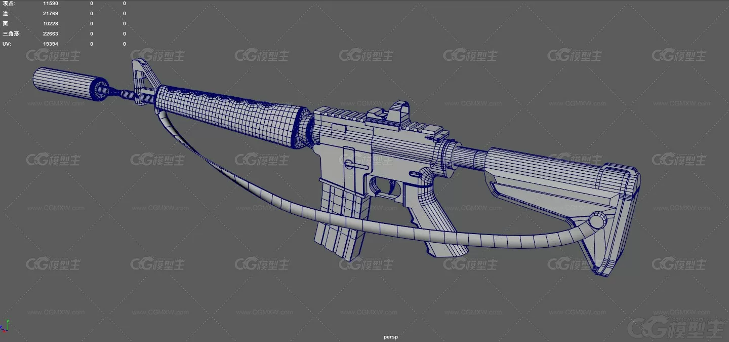 m16步枪 自动步枪 M4A1 小口径步枪 军事武器 枪械 M16半自动步枪 美式步枪 突击步枪-12