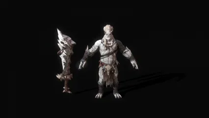 国风 怪物 战士 兽人战士 兽人勇士 武士 魔兽 妖兽 大BOSS 大怪兽3D模型