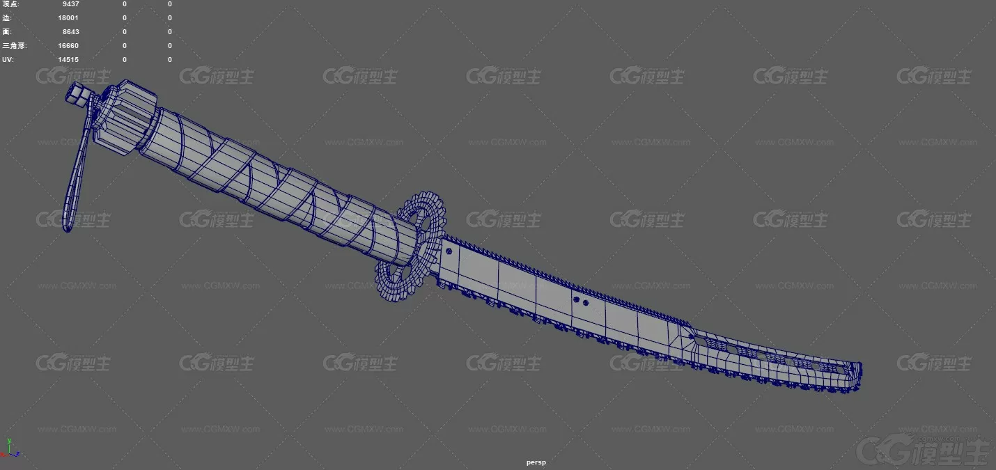 链锯剑 冷兵器 武器 链刀 链锯刀 赛博朋克刀 改装武士刀 末日武器 武器链刀 日本武...-12