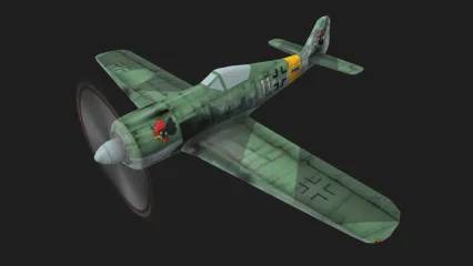 二战 梅塞施米特 Bf-109战斗机 德国战斗机 军事飞机3D模型