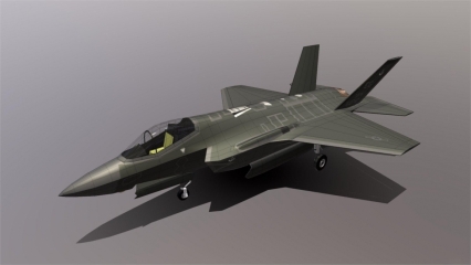 美国F-35A型隐身战斗机 F35A 美国空军 闪电2军用战斗飞机 歼击机3D模型