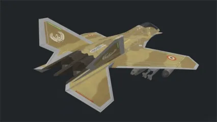 垂直起降战斗机 歼击机 军用飞机含驾驶舱3D模型