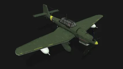 二战 德国战斗机 Ju87俯冲轰炸机 Junkers 战机 斯图卡 Stuka 空军飞机3D模型