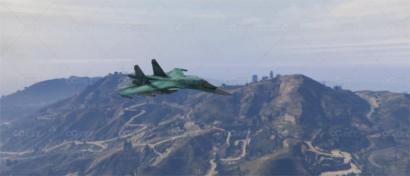 SU-34 苏-34战斗轰炸机 Су-34 鸭嘴兽 多枚导弹 后卫 苏霍伊苏-34战斗机3D模型-1