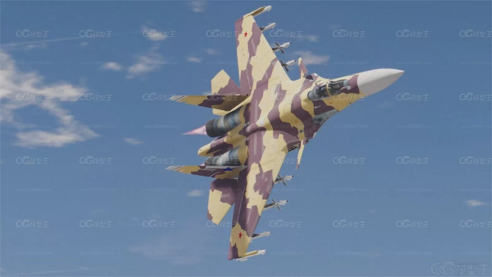 PBR 苏37 Su-37 Su33 苏-37 苏33 俄罗斯空军 战斗机 战机 终结者军用飞机带驾驶舱内部-4