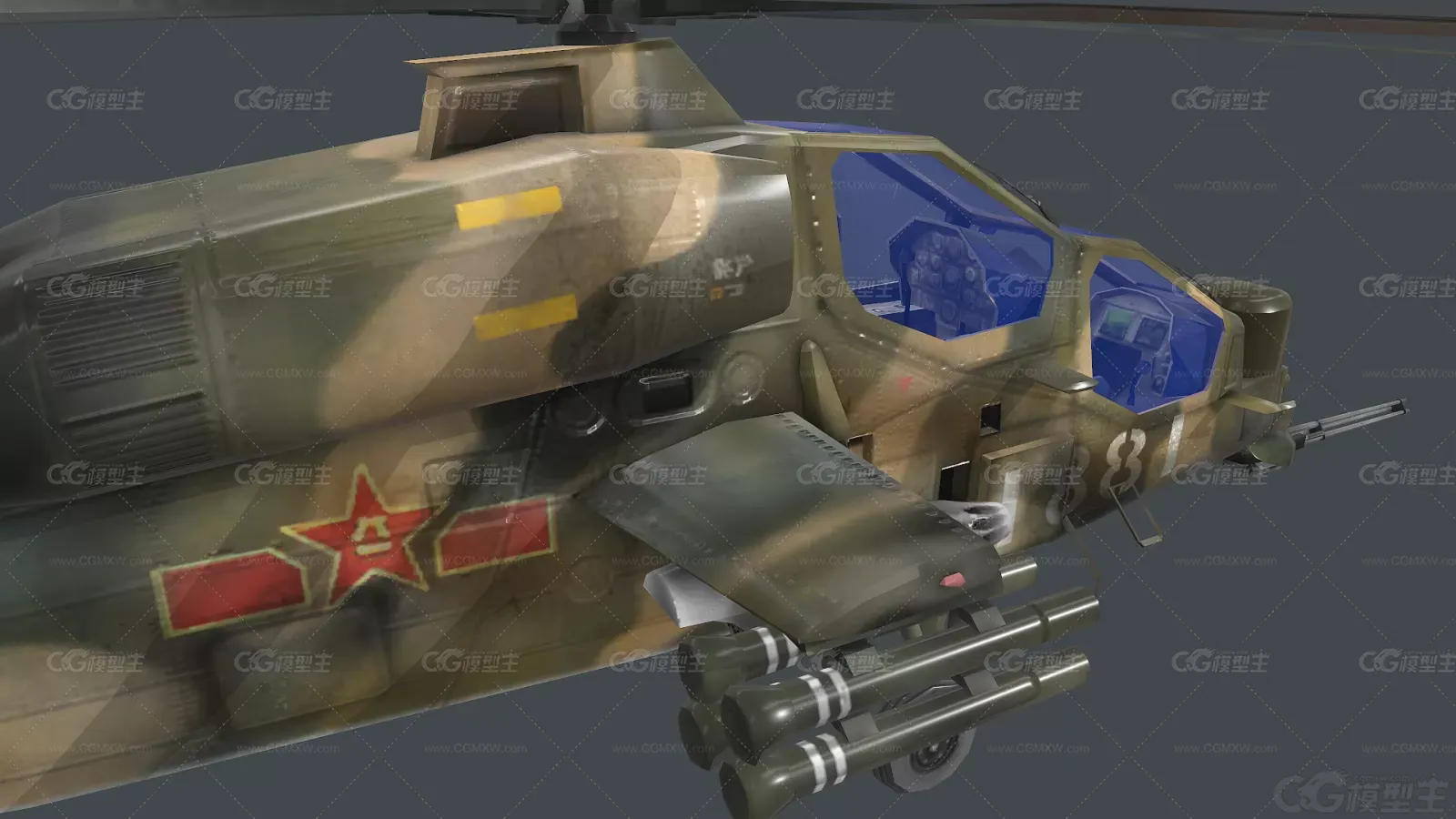 武直10轻型反坦克武装直升机  中国武直10 直10 武直 10 Z10 Z-10 直升机 飞机 霹雳火-4