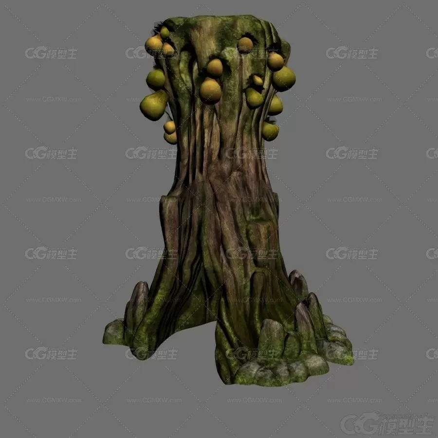 树藤 树洞 树魔窟 古树 大树3D模型-1