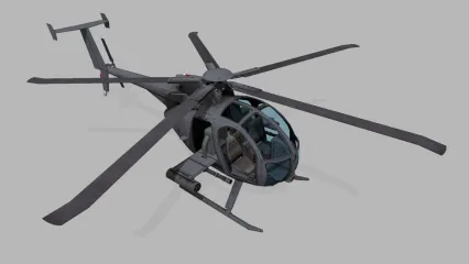 美国 AH-6武装直升机 EH-6“小鸟”直升机 MH-6 直升飞机 小型直升机 武装直升飞机