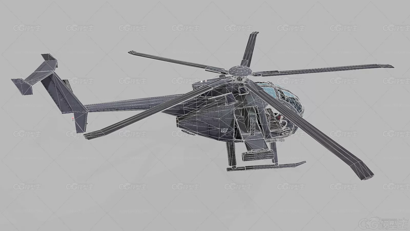 美国 AH-6武装直升机 EH-6“小鸟”直升机 MH-6 直升飞机 小型直升机 武装直升飞机-5