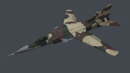 次世代苏联 米格23 MiG-23 米格战机 战斗机 MiG23 米格-23战斗机 Mig-23战斗机3D模型
