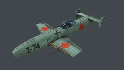MXY7 Ohka飞机 日军神风敢死队飞机 自杀攻击机 飞行炸弹 日本战斗机3D模型