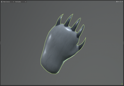 二次元道具 熊掌 熊爪子 熊脚丫 游戏3d模型