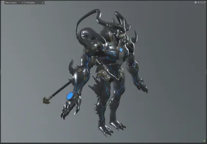 二次元道具 恶魔 怪兽 妖兽 死灵 游戏3d模型带绑定