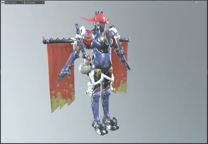 二次元鬼王 妖王 战士 魔兽 兽人战士游戏3d模型人物带绑定