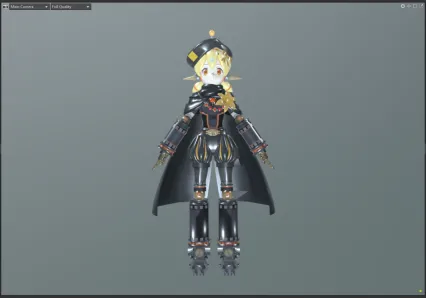 二次元美少女战士 魔法师 女巫 女王 未来战士 美女士兵 游戏3d模型人物带绑定