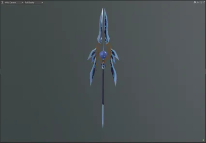 二次元道具 刀剑枪武器 战戟 长枪 游戏3d模型