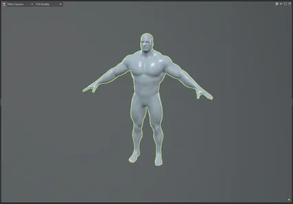 肌肉男 壮汉人体模型三维模型 3d模型 游戏素材