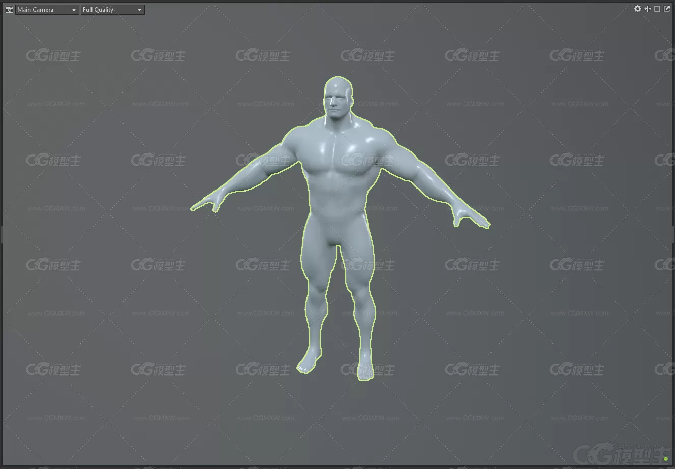 肌肉男 壮汉人体模型三维模型 3d模型 游戏素材