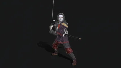 日本 面具武士 忍者 战士 日本武士3D模型