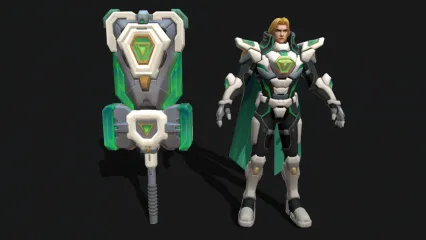 次世代 动漫人物 幻想人物 战甲 未来战士 科幻战士 星际武士3D模型