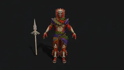 萨满巫师 大祭司 术士 巫婆 大魔法师 部落法师 怪物 恶魔 BOOS3D模型