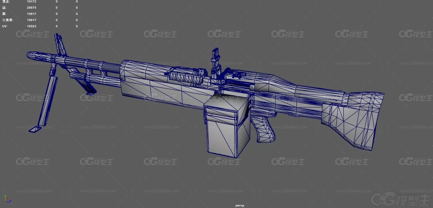 m60轻机枪 武器 机枪 通用机枪 军事武器 M60E4掠食者 机关枪 班用自动武器 自动机枪-8