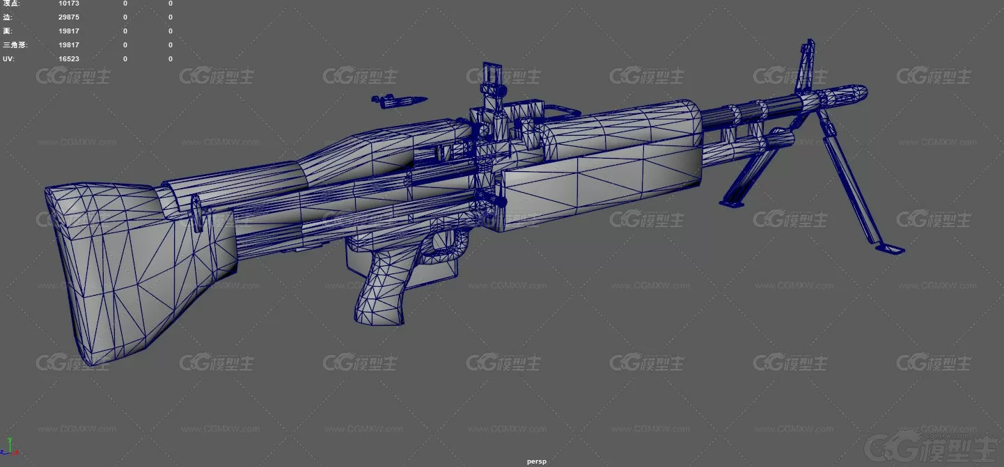 m60轻机枪 武器 机枪 通用机枪 军事武器 M60E4掠食者 机关枪 班用自动武器 自动机枪-10