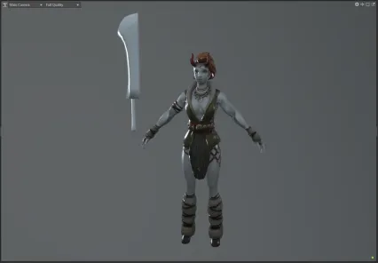羊头女人 女妖 妖后 女精灵 兽人 妖兽3D模型