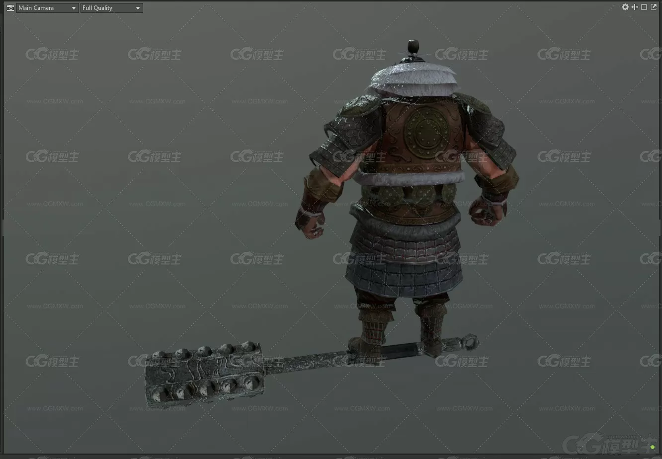 蒙古武士 勇士 壮士 蒙古士兵 古代大将军3D模型-3