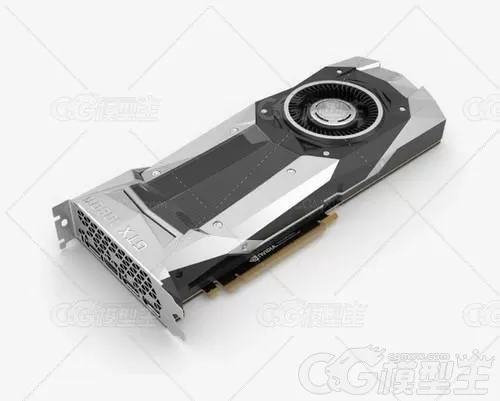 NVidia GTX 1080 TI显卡模型 电脑 英伟达显卡3D模型-1