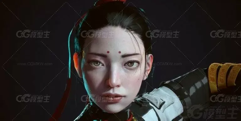 赛博朋克道教女-3