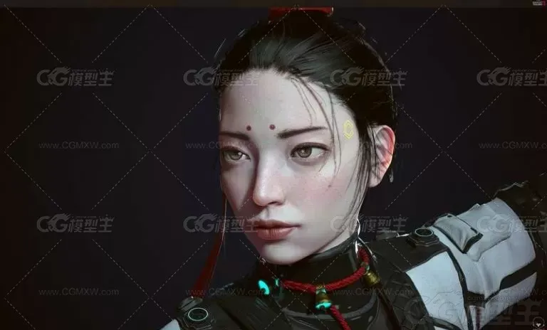 赛博朋克道教女-2