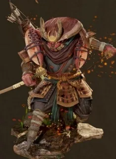 武士蟹 妖怪 怪物 恶魔 撒旦 妖魔 妖兽 蟹王妖3D模型