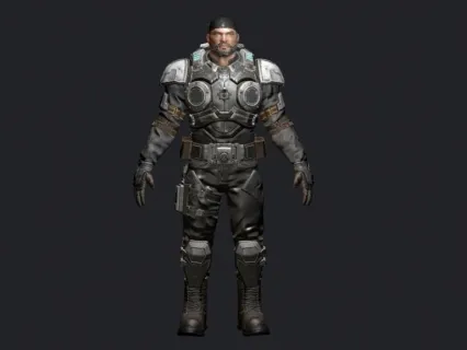 机甲人 机甲战士 武士 科幻战士 机甲战警 未来战士3D模型
