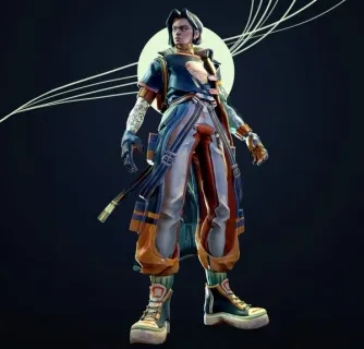 赛博朋克人 未来战士 科幻战士 武士3D模型