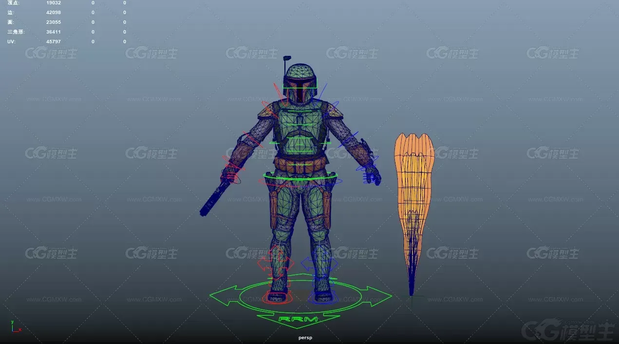 机械战士 太空战士 未来战士 星际战警3D模型-5