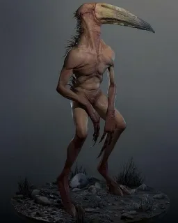 鸟人 妖兽 兽人战士 鸟声 长嘴妖3D模型