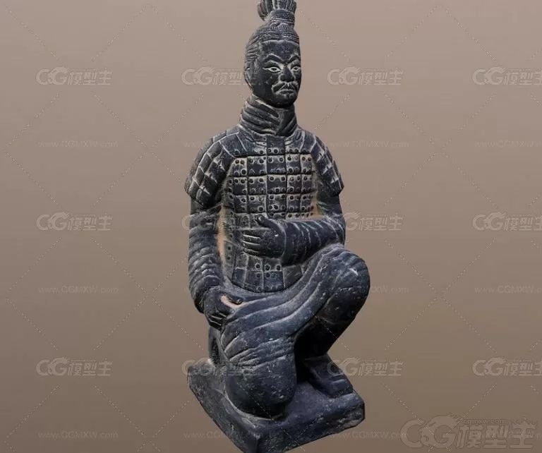 兵马俑 秦始皇陵 陪葬品 陶俑 秦兵马俑 秦俑 出土文物 世界遗产 古代墓葬古董3D模型-1