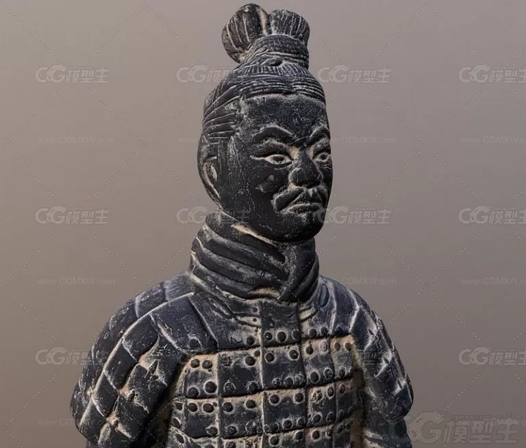 兵马俑 秦始皇陵 陪葬品 陶俑 秦兵马俑 秦俑 出土文物 世界遗产 古代墓葬古董3D模型-2