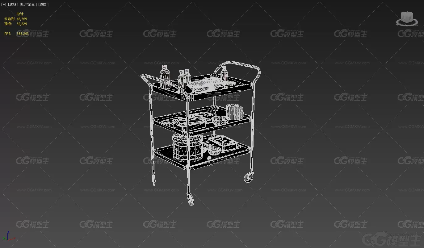 医疗道具 次世代手术推车 手术工具 医疗工具3D模型-7