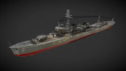 驱逐舰 现代级驱逐舰 军舰 炮舰3D模型