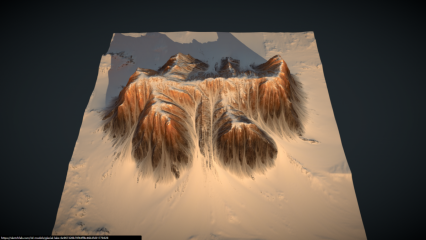 雪山地形 雪山地形 雪山 山峰 山脉3D模型