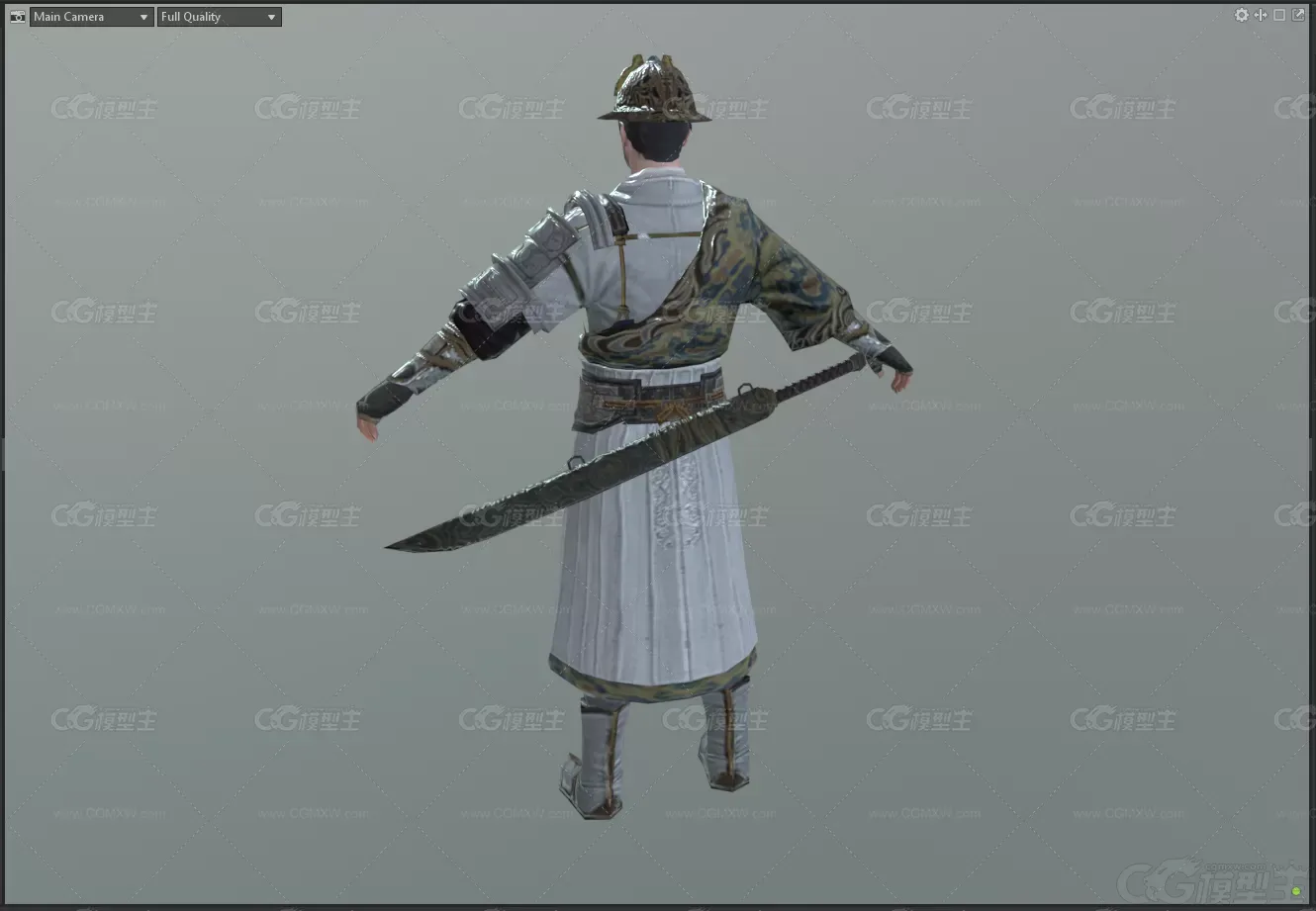 古代人物 刀客 侍卫 古代男子 锦衣卫 护卫 侍卫 刀客 古代战士3D模型-2