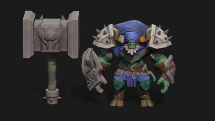 牛头 战士 怪物 魔兽世界 牛魔王 部落战士 牛头武士3D模型